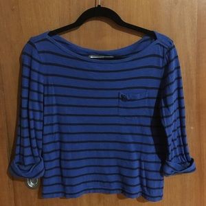 Women’s Abercrombie & Fitch Blue Striped Shirt